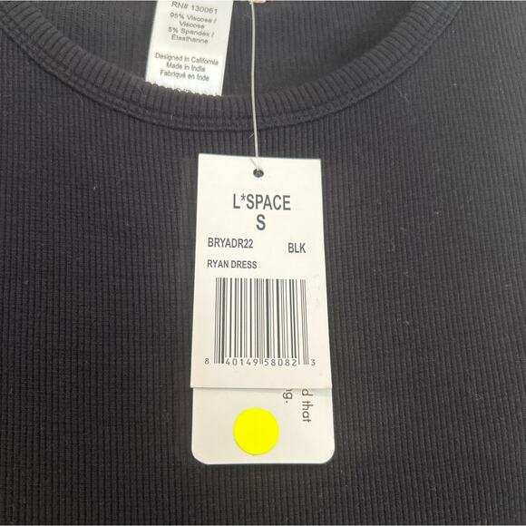 NWT L*Space Ryan Tank Mini Dress – Black – Women’s Small - Picture 5 of 8